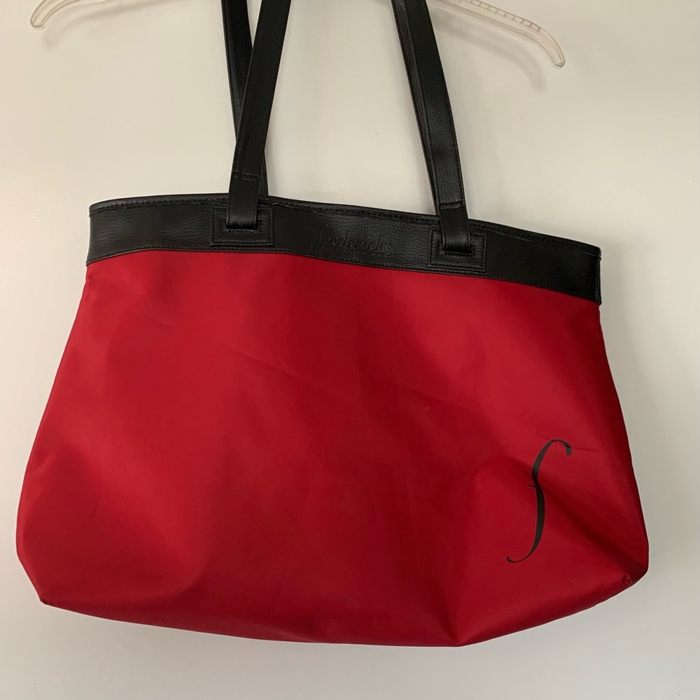Red Fredricks of Hollywood tote